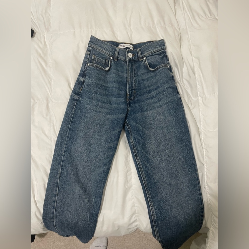 zara high waisted jeans